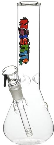 iLLUSiON Bong Ice 27cm 40mm Durchmesser am Mundstück, 18,8 Schliff am Chillum, Eisbong mit sanftem Raucherlebnis, Sieb inklusive!