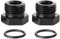Podavelle 10AN -10 ORB O-Ring Dichtung Boss Port Plug Fitting Block Off Adapter Aluminium Schwarz 2 Stück