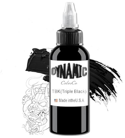 Schwarz Tattoo Ink 30ml, Schwarz Premium Tattoo Tinte Super Reine TinteDynamische und lebendige Farbe Vegan Friendly Tattoo Farbe (30 Millimeter)