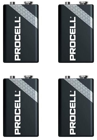 Inspired Essentials 9V Everyday Alkaline Batteries 9 Volt - Pack of 4