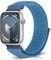 Bcuckood Nylon Sport Armband Kompatibel mit Apple Watch 49mm 46mm 45mm 44mm 42mm für Damen Herren, Sport Solo Loop Armband für iWatch Serie 10 9 8 7 6 5 4 3 2 1 Ultra SE, Cape Blau