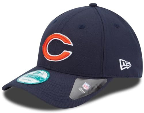 New Era NFL The League 9FORTY Adjustable Hat Cap One Size, Chicago Bears – Marineblau, Einheitsgr��e
