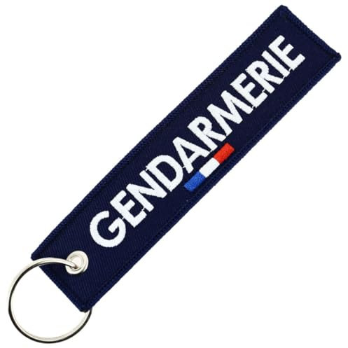 CLJ - Porte-clés - Gendarmerie - Bleu marine foncé - Forces de l'Ordre - France