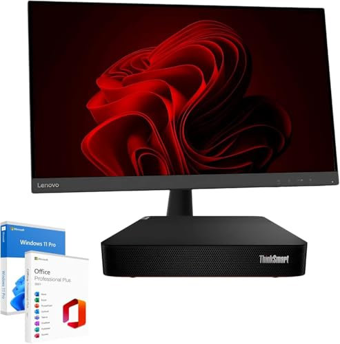 Lenovo Estación completa ThinkSmart | Core i5-1145G7E hasta 4,10 GHz | RAM 8 GB | SSD NVMe 256 GB WiFi | Iris 4k tarjeta vídeo | Monitor 27 FHD | Win 11 Professional Office 2021 Garantía 36 meses
