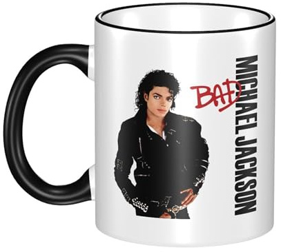 Reginascaks Michael King Jackson Mugs Hip Hop Themed Coffee Tea Mug – 330ml Trendy Ceramic Mug, a Classic Gift for Hip hop Lovers