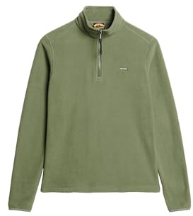 Superdry Damen Polar Fleecepullover mit halbem Reißverschluss