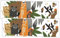 TOYANDONA 2er-pack Wandaufkleber Mit Cartoon-tiermotiven Hirsch Eule Tiger Für Kinderzimmer Dekoration Schlafzimmer Wandaufkleber Einfach Abziehen Und Aufkleben Heimdekoration
