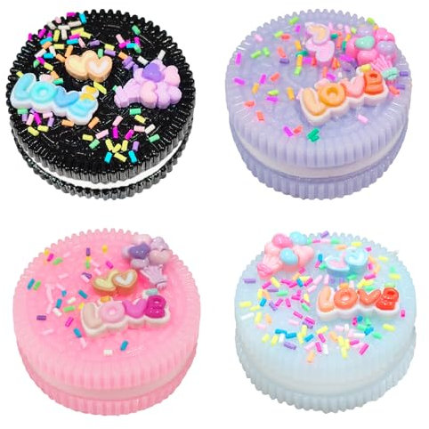 Taba Squishy, Valentines Day Gift for Kids Squishy Squeeze Spielzeug Taba Squishy Keks Stressabbau Spielzeug Squishy Ultraweiches Biscuit Stress Relief Spielzeug Valentine's Day Birthday (4 Stück)