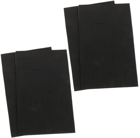 jojofuny 4 Piezas pegatina opaca filtros para aire acondicionado pegatinas reutilizables pantalla de película transparente flexible LED escudo de luz del cubículo pegatina LED Eva Black