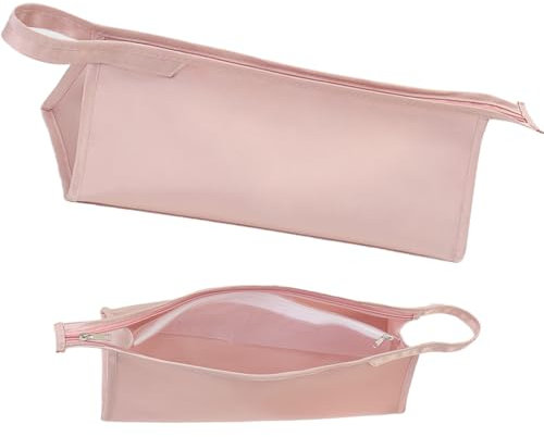 Vbxvsa Hair Dryer Storage Bag Portable Travel Organiser Case Triangular Cube Type Carrying Bag Cosmetic Curling Iron Protective Case for Dyson Hair Dryer and Airwrap Styler (Pink)