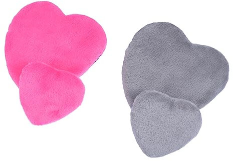 minkissy 4stücke Baumwollige Puderquaste Herzförmig Für Make-up Kosmetikkissen Mit Praktischer Rückseite Geeignet Für Losem Puder Körperpuder Und Mineralpuder