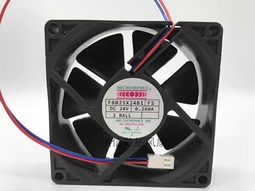 80MM Case cooling fan,F8025X24B1 FS 24V 0.260A 8025 2-wire inverter fan