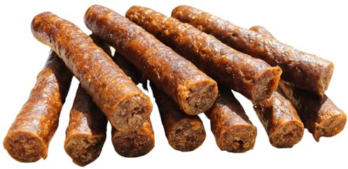 GUSTO PETS Kabanossi für Hunde aus Huhn 200g - 95% Huhn, schonend getrockneter Hundesnack, ideal als Trainingssnack & Belohnung, 100% natürliches Ergänzungsfuttermittel, Hergestellt in der EU