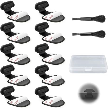 HstiaLving 10 Bouchons Poussiere, Capuchon Silicone Telephone Smartphone | protection stable efficace, compatibilite souple anti pression, tampon adhesif inclus, insertion secondes