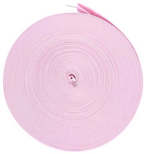 ifundom Präzisions Gummiband 1,5cm Breit Rosa Verdicktes Elastisches Band für Schuhe Selbstgemacht Schuhzubehör Strapazierfähiges Polyesterband zum Nähen