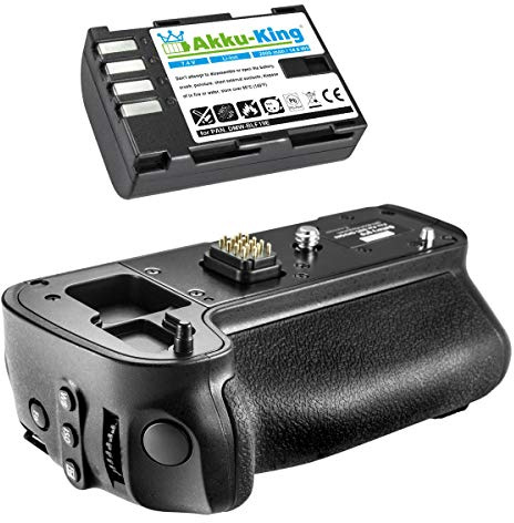 Batteriegriff kompatibel mit Panasonic Lumix GH4, DMC-GH3, DMC-GH4 - ersetzt DMW-BGGH3 + Akku-King Akku DMW-BLF19E