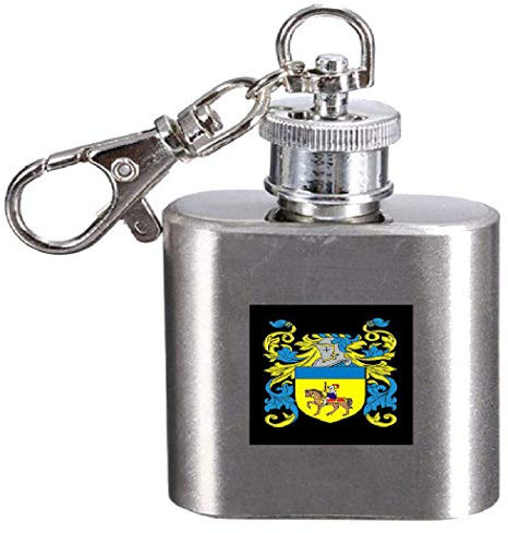 Ashby Family Crest, petaca con escudo de apellido, 1 oz