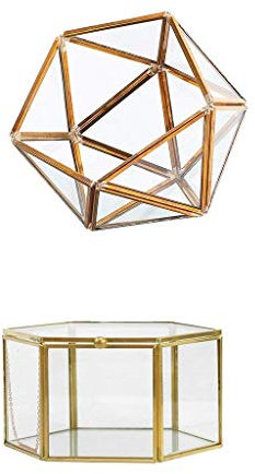 Backbayia - 2 terrari per Piante grasse, Vaso in Vetro, Decorazione per Matrimonio # 4