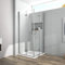 EMKE Duschkabine 80x80x195 cm Duschabtrennung Duschtür Falttür Dusche 180º Klappbar Duschwand 6mm ESG Sicherheitsglas Eckeinstieg Duschkabinen