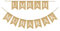 Amosfun Umrah Mubarak Bunting Banner Muslim Eid Partydekorationen Muslim Eid Sackleinen Banner Party Favor Bunting Garland Party Foto Requisiten 1 Satz