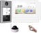 Mathfel WLAN 2 Familienhaus IP Video Türsprechanlage, Unterputz-Türstation IP65, 4,3 Zoll Monitor, HD-Kamera 130°, Foto-/Video-Speicher, PoE-Switch, Farbe: 3x4,3'' Monitor + 1x Kamera