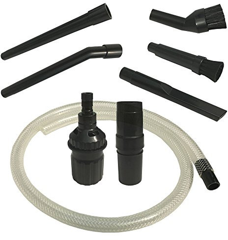 Staubbeutel24 SBPCSET, Universal Staubsauger Mini Düsenset Zubehörset PC-Reinigungsset für alle Anschlüsse von 32-35 mm Durchmesser, Schwarz