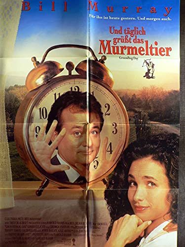 Und täglich grüßt das Murmeltier - Bill Murray - Filmposter A1 84x60cm gefaltet