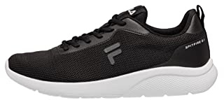 FILA Herren Spitfire Laufschuh, Black-White, 42 EU