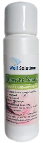Well Solutions Sauna Aufguss Konzentrat 100 ml/aus rein ätherischen Öle/Duftrichtung Finnische Sauna