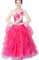Gesellschaftstanz Kleider Klassische Damen Performance Kostüm National Ballsaal Standard Tanzkleid Moderne Elastizit Langarm Tango Walzer Kleid,Rose red,XL