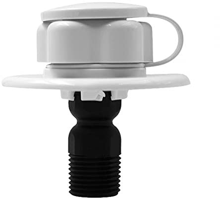 RV Wassertankdeckel, Weiße Runde-Gravity RV Tankdeckel,Auslaufsicherer ABS Trinkwasser Wasserdeckel mit Rückschlagventil für Wohnmobil, Anhänger, Wohnwagen