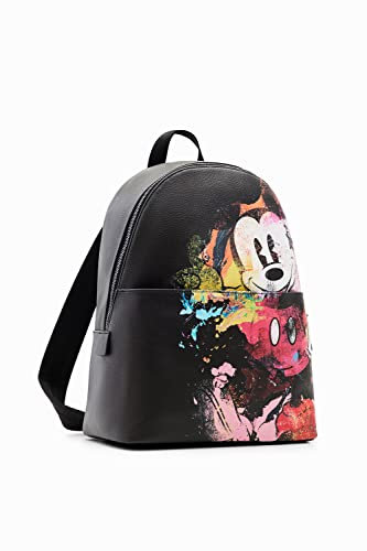 Desigual Damen Back_mickey BACK MICKEY ARTY SCRATCH 2000 BLACK, Schwarz, Einheitsgröße EU