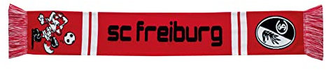 SC Freiburg Schal / scarf / rassis / viciado Fanschal, 118 x 16 cm, Rot Schwarz