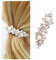 Cimenexe Böhmische Kristallperle Haarspange Funkelnde Strass Haarspange Gold Kristall Haarnadeln Clips Gepflasterte Blume Haarspange Braut Kopfbedeckung Dekorative Perle Hochzeit Haarschmuck Schmuck