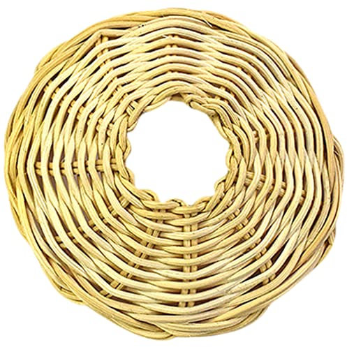BESPORTBLE Ersatz Rattan Lampenschirm Hängelampe Leuchtenschirm Weiden Geflochtener Pendelleuchte Schirm Vintage Hängeleuchte Stehlampe Ersatzschirm Tischlampe Landhaus Deko