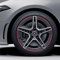 DualColorStampe Aufkleber Streifen kompatibel mit Mercedes-Benz AMG Alufelgen 18 Zoll Rad Felgen Streifen Aufkleber Auto Sport Code 0338 (Fluoreszierendes Rot)
