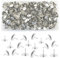 1000 Stück Reißzwecken, BetterJonny 9,5 mm Silber Push Pins Eisen Daumen Tacks Kopf Nagel Pin Türnagel für Büro oder DIY
