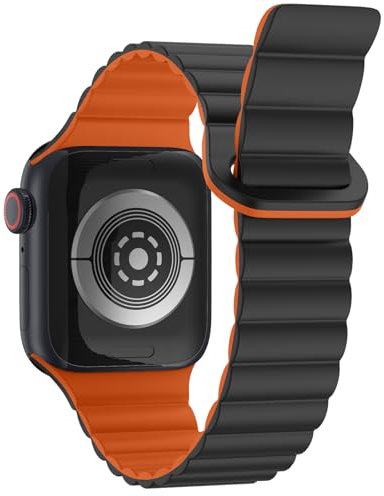 Bracelet Magnetic Compatible avec Apple Watch Strap Ultra 2 49mm 46mm 45mm 44mm 42mm 41mm 40mm 38mm, Bracelets de Magnetic pour iwatch Series Ultra Ultra 2 Se 10 9 8 7 6 5 4 2 3 1 Homme Femme