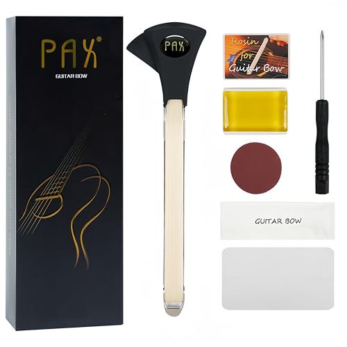 Gitarrenbogen,Guitar Bow 2-in-1 für Gitarre, erzeugt Cello-und Violin-ähnliche Klänge, doppelseitiges Zubehör, Doppelfunktionswerkzeug zum Streichen und Zupfen der Saiten.
