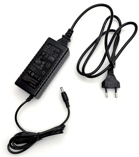 JZK 24V 2A Netzteil AC 100-240V 1.8A auf DC 24V 48W AC DC Netzteil Konverter Transformator, 5.5 mm x 2.1 mm-Buchse für LED-Lichtleiste, LCD-Monitor, Router, CCTV-Überwachungskamera