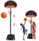 YARDIN Basketballkorb Indoor Outdoor Kinder mit Rollen, Basketball und Aufblasbare Pumpe Basketball Korb Höhenverstellbar Basketballständer Tragbar Basketballanlage Standfuß mit Wasser oder Sand