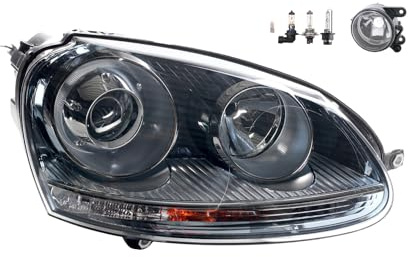 Johns, Scheinwerfer Xenon Front passend für VW Golf V 1K 5M 10/2003-05/09 D2S H7 Rechts + Nebelscheinwerfer + Leuchtmittel