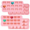 LFBEST 2 Pcs Heart Jelly Silicone Moulds, 15 Cavity Heart Shape Silicone Chocolate Moulds Ice Cube Tray Wax Melt Moulds,Non-Stick Silicone Mould for Handmade DIY Cake Chocolate Jelly Ice Cube