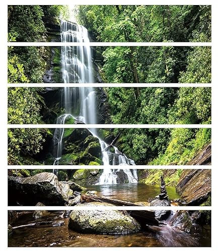 Fliesenaufkleber Bad Wasserfall Landschaft Treppe Dekorative Wandaufkleber Pvc Home Tisch Kleiderschrank Küche Wandaufkleber N Stil