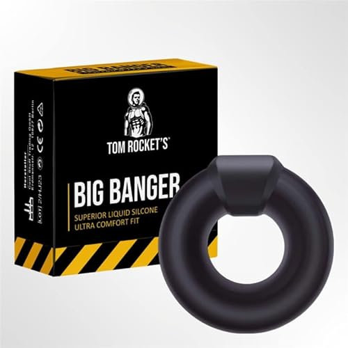 Tom Rocket's Big Banger Cock Ring | Penisring | für eine längere und härtere Erektion | Premium Liquid Silikon | Ballstretcher | sehr dehnbar
