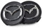 DLGJZS 4 Stück Auto Radnabenkappen für Mazda MX-5 NC,Radnaben Zentralabdeckung Nabendeckel Felgenkappen Wheel Caps mit Auto Emblem Logo Auto Zubehör,Black-S