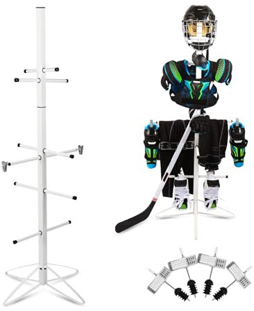 MYHLPER Uni, Teenager Hockey Drying Rack Trockengestell für Hockeyausrüstung, weiß, 55 x 22 Inch