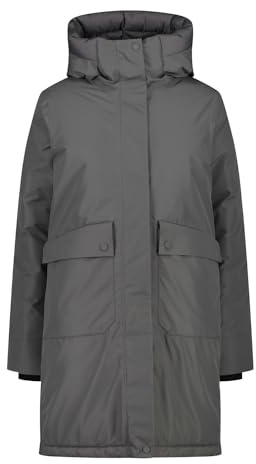 CMP, COAT ZIP HOOD, 33K3556F, Basic Black, D50, Woman