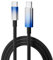 Cavo USB C a USB C, 100 W, 1,2 m, 5 A, cavo di ricarica rapida, PD QC5.0, con display LED per iPhone15 Pro Max, Samsung Galaxy S24/S23/S22/S21, Pad Pro, MacBook Air, tablet, Pixel