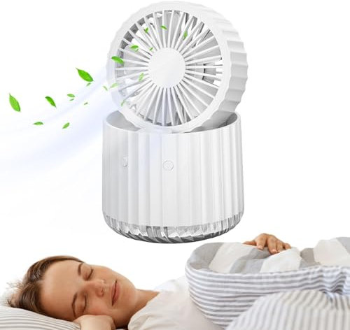 Ventilador de mano – Ventilador de mano recargable, spray de niebla de agua | Escritorio portátil para exteriores, ventilador de agua eléctrico con luz ambiental, ventilador de agua de niebla de mesa